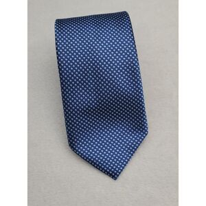 Geoff Nicholson Mens 100% Silk Tie Made in Italy Blue